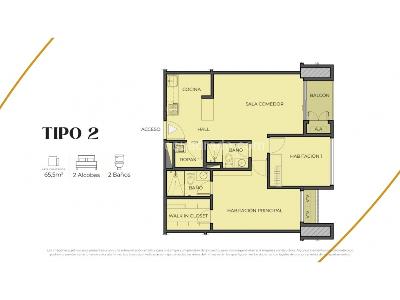Apartamento de 2 alcobas en venta en San Salvador, Barranquilla, 66 m² · foto 14 de 14