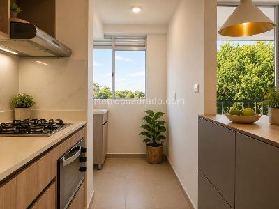 Apartamento de 2 alcobas en venta en Santa Ana, Rionegro, 54 m² · foto 3 de 10