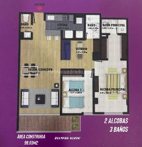 Apartamento de 2 alcobas en venta en Santa Barbara Occidental, Bogotá, 85 m² · foto 20 de 20
