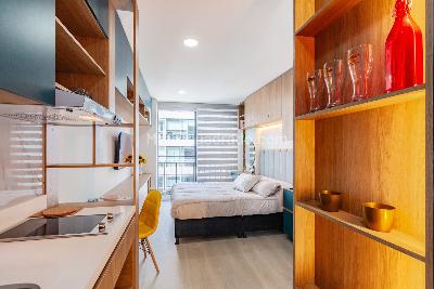 Apartaestudio en venta en La Castellana, Bogotá, 29 m² · foto 11 de 12