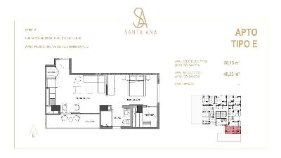 Apartamento de 1 alcoba en venta en Santa Ana Oriental, Bogotá, 48 m² · foto 7 de 7