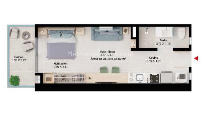 Apartamento en venta en Pozos Colorado, Santa Marta · foto 7 de 8