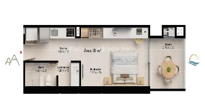Apartamento en venta en Rodadero Sur, Santa Marta · foto 6 de 8