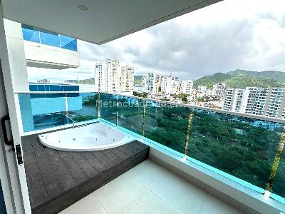 Apartamento de 3 alcobas en venta en Playa Salguero, Santa Marta, 98 m² · foto 2 de 20