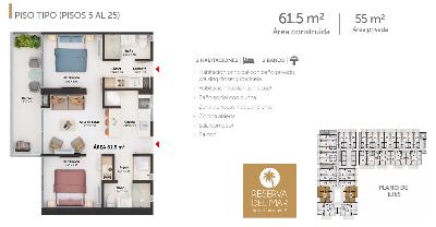 Apartamento en venta en Pozos Colorado, Santa Marta · foto 2 de 7
