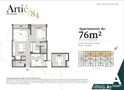 Apartamento de 1 alcoba en venta en La Cabrera, Bogotá, 119 m² · foto 2 de 20