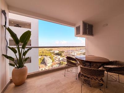 Apartamento de 1 alcoba en venta en Crespo, Cartagena, 43 m² · foto 2 de 9