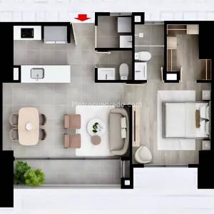 Apartaestudio en venta en Ciudad Del Rio, Medellín, 51 m² · foto 14 de 16