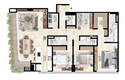 Apartamento de 3 alcobas en venta en Salitre Oriental Obelisco, Bogotá, 140 m² · foto 3 de 3