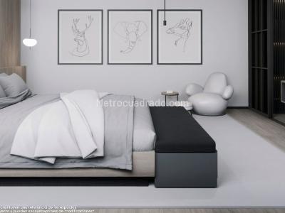 Apartamento de 1 alcoba en venta en Castropol, Medellín, 61 m² · foto 4 de 9