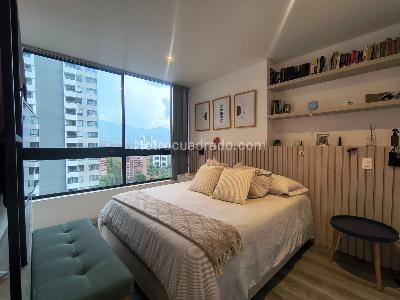 Apartamento de 1 alcoba en arriendo en Los Balsos, Medellín, 58 m² · foto 9 de 12