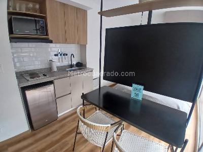 Apartamento de 1 alcoba en arriendo en Chico, Bogotá, 20 m² · foto 3 de 20