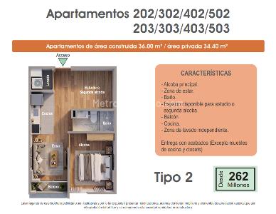 Apartamento de 1 alcoba en venta en La Estrada, Bogotá, 35 m² · foto 7 de 11