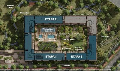 Apartamento de 2 alcobas en venta en Los Colegios, Rionegro, 74 m² · foto 4 de 8