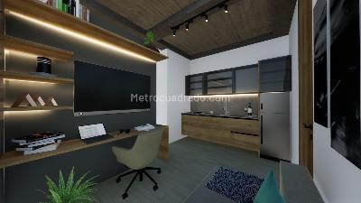 Apartaestudio en venta en Chico Rincon, Bogotá, 23 m² · foto 10 de 20
