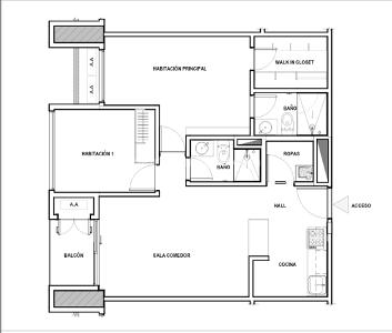 Apartamento de 2 alcobas en venta en Malecon Del Rio, Barranquilla, 66 m² · foto 2 de 8