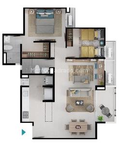 Apartamento de 2 alcobas en venta en Rio Alto, Barranquilla, 75 m² · foto 2 de 15