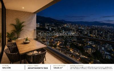 Apartamento de 3 alcobas en venta en El Poblado, Medellín, 128 m² · foto 2 de 20