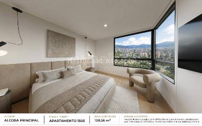 Apartamento de 3 alcobas en venta en El Poblado, Medellín, 128 m² · foto 6 de 20
