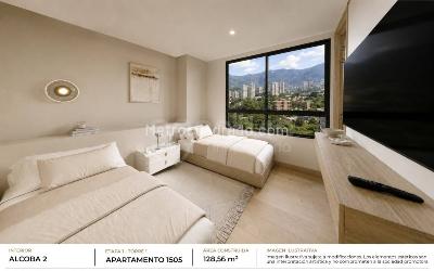 Apartamento de 3 alcobas en venta en El Poblado, Medellín, 128 m² · foto 7 de 20