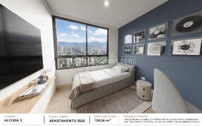 Apartamento de 3 alcobas en venta en El Poblado, Medellín, 128 m² · foto 8 de 20