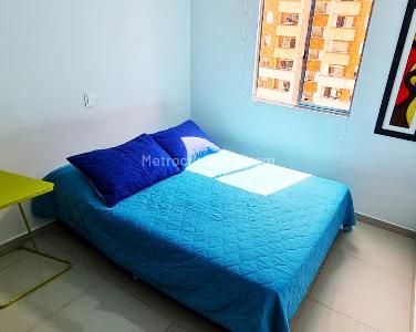 Apartamento de 3 alcobas en arriendo en Poblado Ciudad Del Rio, Medellín, 76 m² · foto 9 de 12