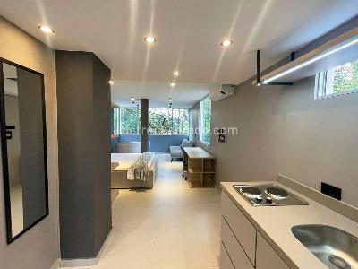 Apartaestudio en arriendo en El Poblado, Medellín, 49 m² · foto 15 de 17