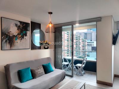 Apartamento de 1 alcoba en arriendo en El Poblado, Medellín, 43 m² · foto 2 de 15