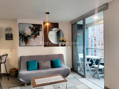 Apartamento de 1 alcoba en arriendo en El Poblado, Medellín, 43 m² · foto 3 de 15