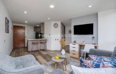 Apartamento de 1 alcoba en arriendo en La Aguacatala, Medellín, 48 m² · foto 3 de 9