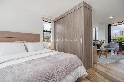 Apartamento de 1 alcoba en arriendo en La Aguacatala, Medellín, 48 m² · foto 6 de 9