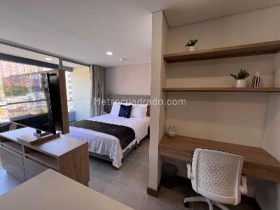 Apartamento de 1 alcoba en arriendo en Villa Carlota, Medellín, 44 m² · foto 2 de 10