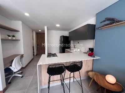 Apartamento de 1 alcoba en arriendo en Villa Carlota, Medellín, 44 m² · foto 4 de 10