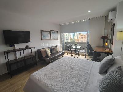 Apartamento de 1 alcoba en arriendo en La Aguacatala, Medellín, 38 m² · foto 2 de 9