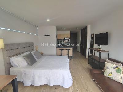 Apartamento de 1 alcoba en arriendo en La Aguacatala, Medellín, 38 m² · foto 6 de 9