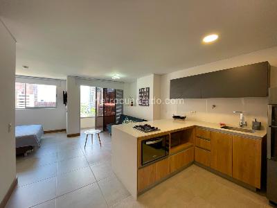 Apartamento de 1 alcoba en arriendo en Villa Carlota, Medellín, 44 m² · foto 2 de 10