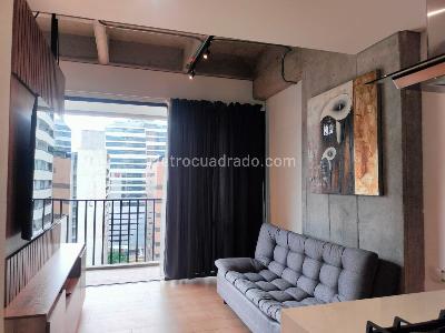 Apartamento de 1 alcoba en arriendo en Villa Carlota, Medellín, 50 m² · foto 2 de 13