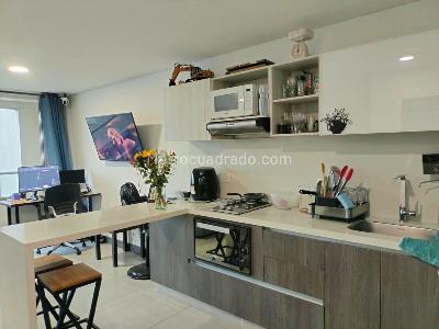 Apartamento de 1 alcoba en arriendo en Villa Carlota, Medellín, 44 m² · foto 6 de 9