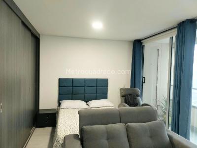 Apartamento de 1 alcoba en arriendo en Villa Carlota, Medellín, 44 m² · foto 7 de 9