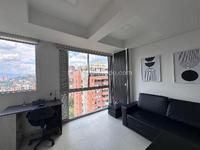 Apartamento de 1 alcoba en arriendo en El Tesoro, Medellín, 35 m² · foto 3 de 13