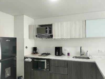 Apartamento de 1 alcoba en arriendo en Villa Carlota, Medellín, 44 m² · foto 7 de 10