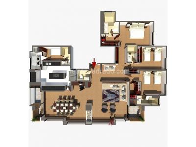 Apartamento de 3 alcobas en venta en Chico, Bogotá, 203 m² · foto 16 de 19