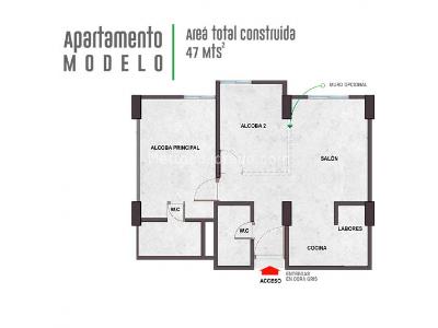 Apartamento en venta en Chia Vereda La Balsa 1, Chía · foto 2 de 12