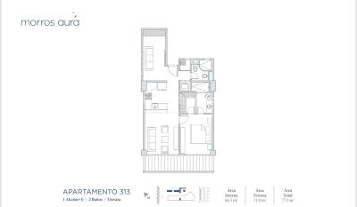 Apartamento de 2 alcobas en venta en Morros Aura, Cartagena, 78 m² · foto 3 de 16