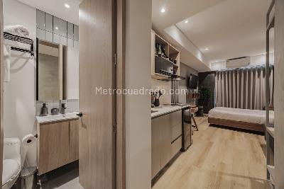 Apartamento de 1 alcoba en venta en Conquistadores, Medellín, 23 m² · foto 2 de 20