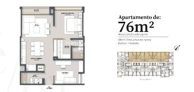 Apartamento de 2 alcobas en venta en La Cabrera, Bogotá, 68 m² · foto 16 de 18