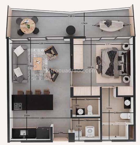 Apartamento en Venta, Origen, Pereira – pohled 3