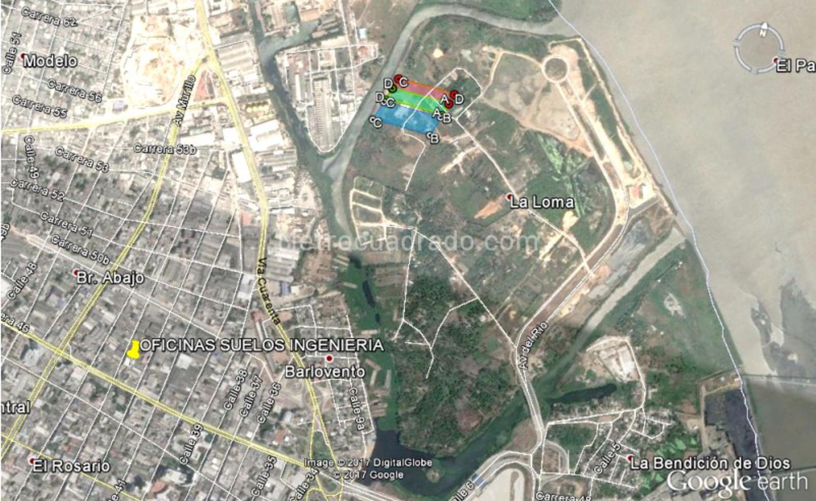 Venta de Lote o Casalote en La loma Barranquilla 9851M4474168