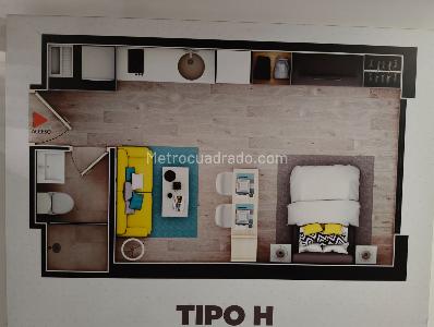 Apartamento de 1 alcoba en venta en Parque Residencial Teusaca, Bogotá, 34 m² · foto 2 de 18