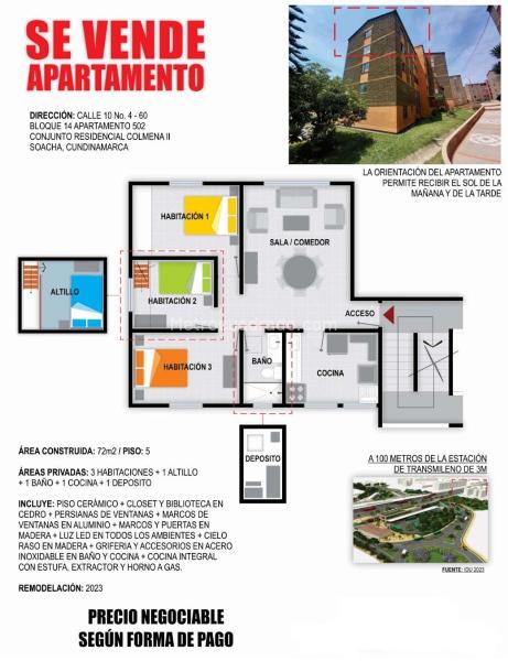 Apartamento En Venta, COLMENA II
